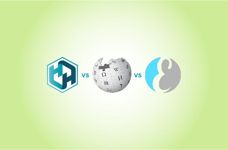 Historia VS Wikipedia VS Everipedia